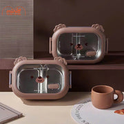 Hộp cơm 2 ngăn gấu nâu