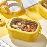 Hộp cơm 2 ngăn vịt vàng