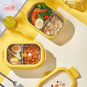 Hộp cơm 2 ngăn vịt vàng