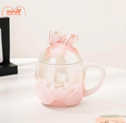 Ly cốc sứ thỏ đuôi tìm pastel