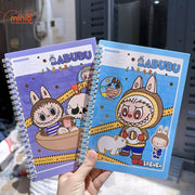 Sổ lò xo A5 Labubu nhũ vàng