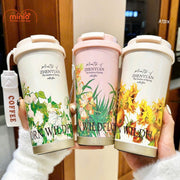 Ly giữ nhiệt hoa lá VT