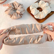 Scrunchies lụa trơn phồng PO