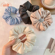 Scrunchies lụa trơn phồng PO