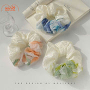 Scrunchies vải nhún màu loang PO