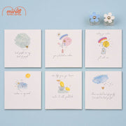 Thiệp hoạ tiết ánh vàng 12,5 x 13,5cm