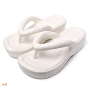 Dép kẹp trơn 5cm đế gồ