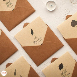 Thiệp giấy kèm bao thư