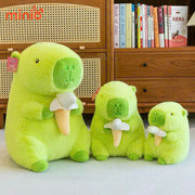 Capybara xanh ôm chuối nhỡ