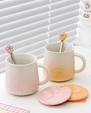 Ly cốc thỏ hoa 097C