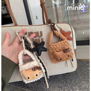 Móc khoá túi len Hello Kitty