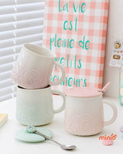 Ly cốc thỏ hoa 097C