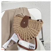 Túi cói nắp da 265