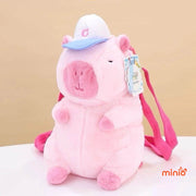 Balo Capybara đội mũ bóng chày