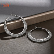 Bông tai xi 925 vòng lớn