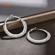 Bông tai xi 925 vòng lớn