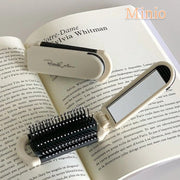 Gương lược gấp gọn gắn charm