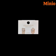 Bông tai xi 925 đá vuông 034MH