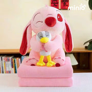 Stitch ôm thỏ, vịt nhồi mền