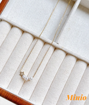 Dây chuyền titan màu gold 057