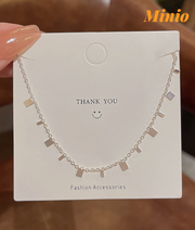 Dây chuyền titan vuông nhí