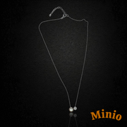 Dây chuyền xi 925 tròn đá khảm