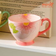 Ly cốc sứ 3D hồng