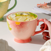 Ly cốc sứ 3D hồng