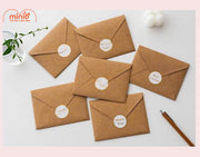 Thiệp hoa nhí vintage kèm bao thư