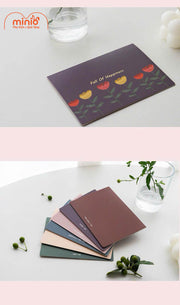 Thiệp hoa nhí vintage kèm bao thư