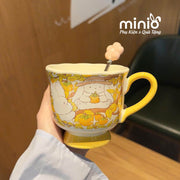 Ly cốc sứ ly trà thỏ