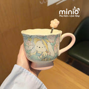 Ly cốc sứ ly trà thỏ