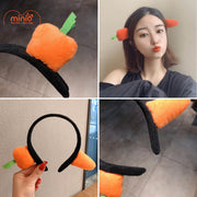 cài tóc cà rốt chia đôi