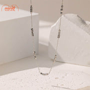 Dây chuyền titan 055 nhiều chuỗi bi vuông MH