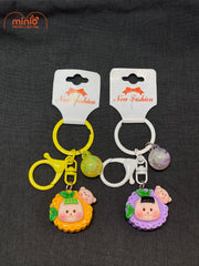 Móc khoá bánh kẹp bé má hồng