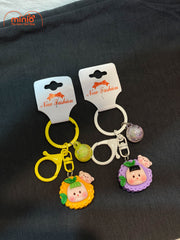 Móc khoá bánh kẹp bé má hồng