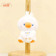 Móc khóa bông gà trắng