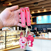 Móc khóa gấu dâu chuông