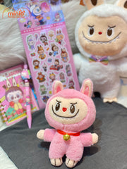 Móc khoá thỏ Labubu đeo chuông