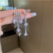 Bông tai dài xi 925 chiếc lá 065130 MH