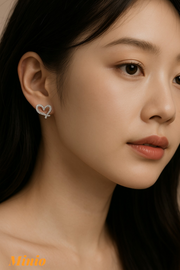 Bông tai xi 925 trái tim 042MH