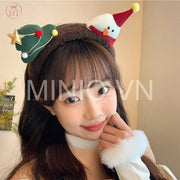 Cài tóc Noel cây thông người tuyết