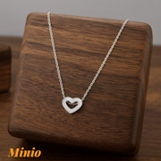 Dây chuyền titan trái tim 035MH