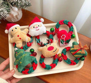 Dây cột tóc Noel thắt bím