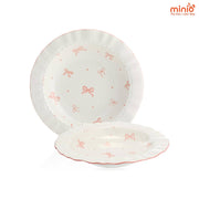 Dĩa nơ hồng 20cm