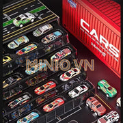 Hộp xe cont đỏ 48 xe ô tô