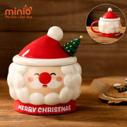 Ly cốc sứ ông già Noel dáng tròn