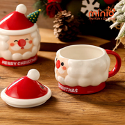 Ly cốc sứ ông già Noel dáng tròn