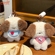 Móc khóa bông dây heo cún