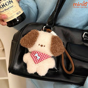 Móc khóa bông dây heo cún